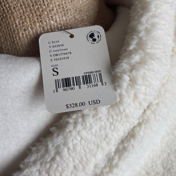 FREE PEOPLE Stormy Sherpa Cardi SMALL New! - Picture 9 of 11